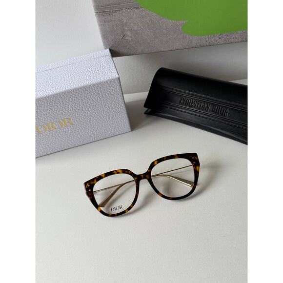 NEW Dior MissDiorO B4I Eyeglasses Frames in Brown Havana main image 8